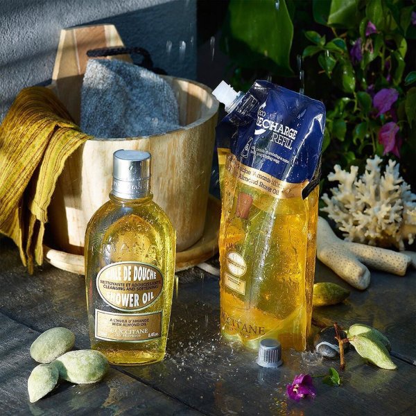 L'Occitane ,Amande Huile De Douche Shower Gel 250ml,Amande Huile De Douche Shower Gel 500ml (Refill),l'occitane ราคา, l'occitane ตัวไหนดี ,l'occitane ขายที่ไหน ,l'occitane ครีมอาบน้ำ, l'occitane ครีมอาบน้ำ ราคา