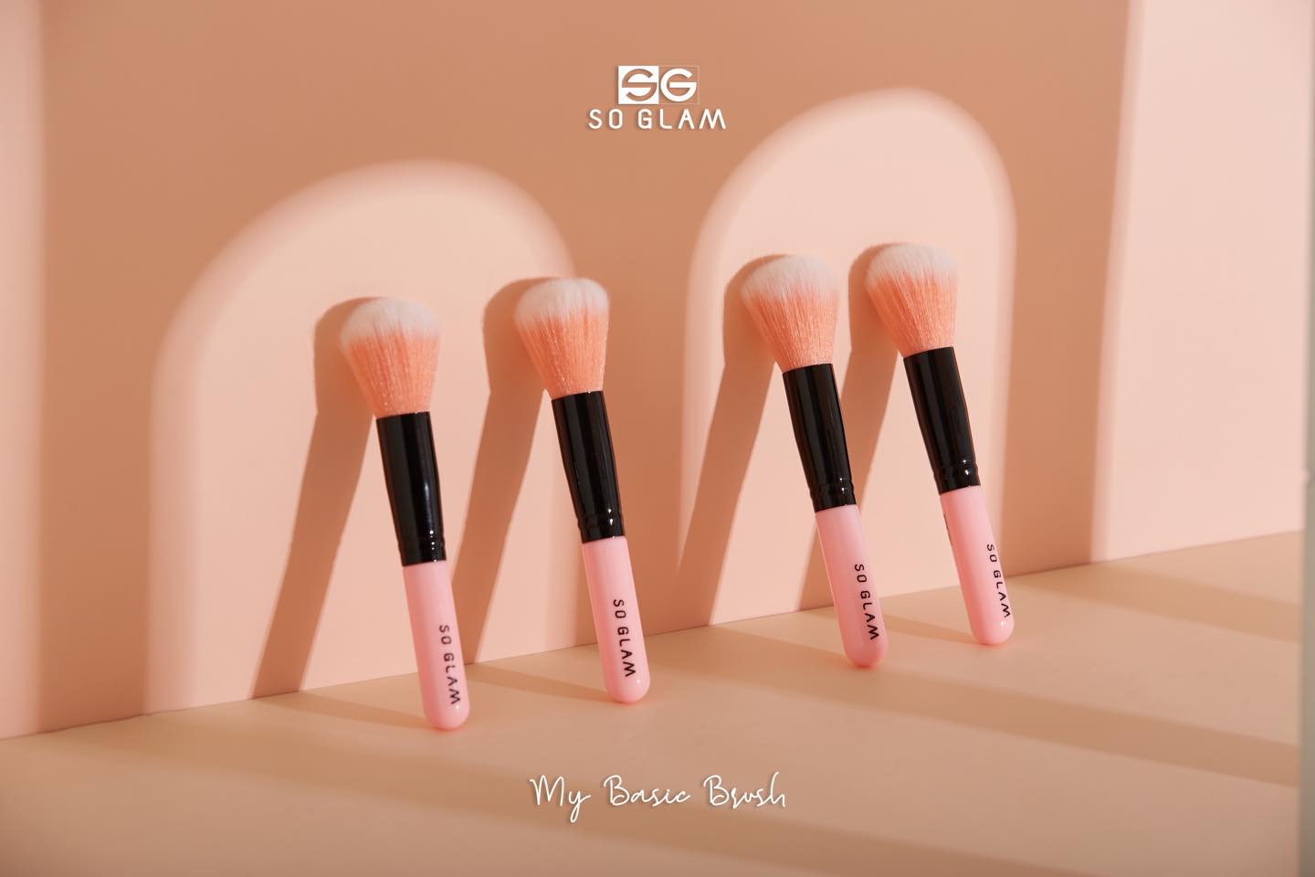 So glam,So glam My Basic Brush Normal ,So glam My Basic Brush Normal  รีวิว,So glam My Basic Brush Normal  ราคา,แปรงแต่งหน้าชมพู,